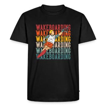 Wakeboard Wakeboarder - T-shirt Premium bio Homme - noir - Devant - Nico (187cm)