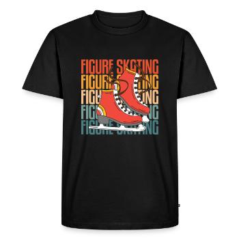 Figure skating figure skater - Men's Premium Organic T-Shirt - black - Front - Nico (187cm)