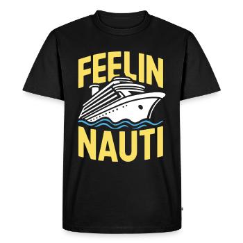 Croisière Funny Feeling Nauti - T-shirt Premium bio Homme - noir - Devant - Nico (187cm)