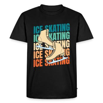 Patinage - T-shirt Premium bio Homme - noir - Devant - Nico (187cm)