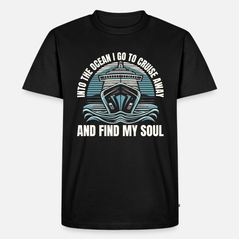 Kreuzfahrt - Männer Premium Bio T-Shirt - Schwarz