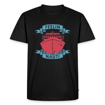 Sensation de croisière Nauti - T-shirt Premium bio Homme - noir - Devant - Nico (187cm)