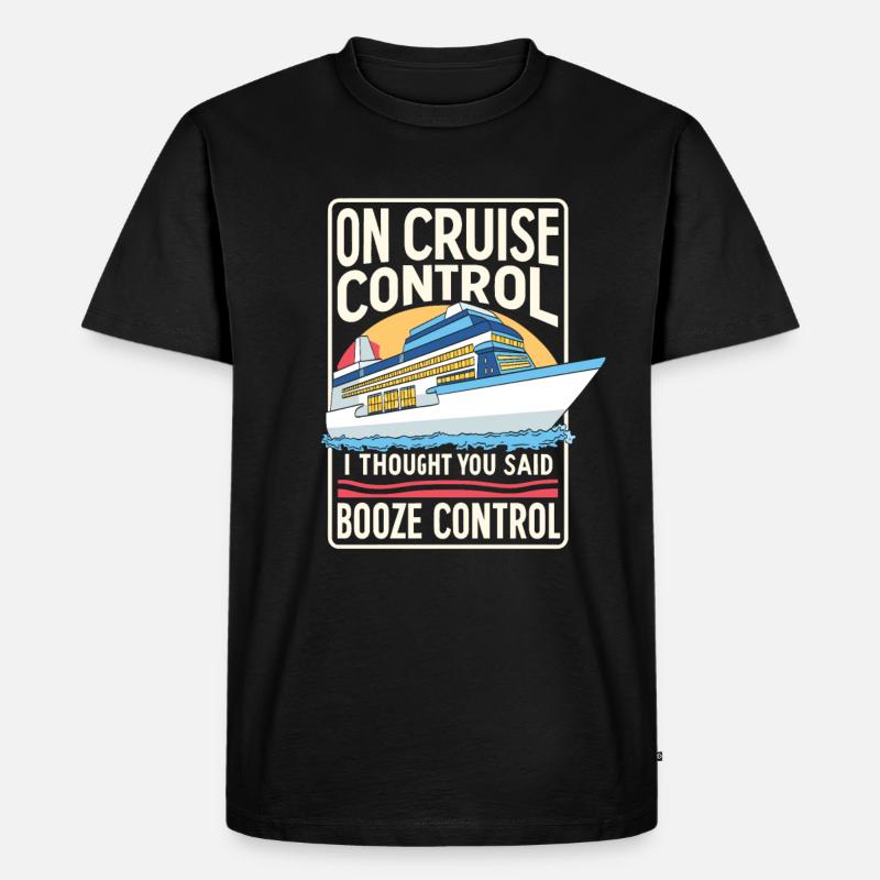 Kreuzfahrt - Männer Premium Bio T-Shirt - Schwarz