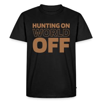 Jagen Jäger Jagd Hunting On World Off - T-shirt Premium bio Homme - noir - Devant - Nico (187cm)