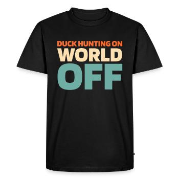Ente Jagd Entenjagd Chasse au canard sur World Off - T-shirt Premium bio Homme - noir - Devant - Nico (187cm)