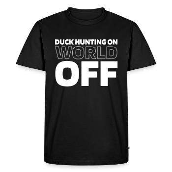 Ente Jagd Entenjagd Chasse au canard sur World Off - T-shirt Premium bio Homme - noir - Devant - Nico (187cm)