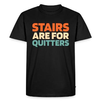 Elevator Elevator - Men's Premium Organic T-Shirt - black - Front - Nico (187cm)