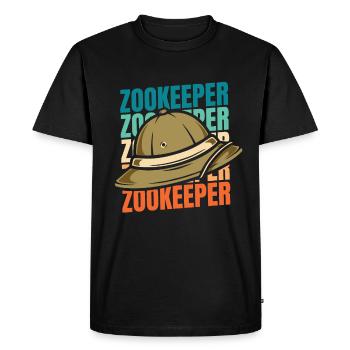 Zookeeper Zookeeper - Men's Premium Organic T-Shirt - black - Front - Nico (187cm)