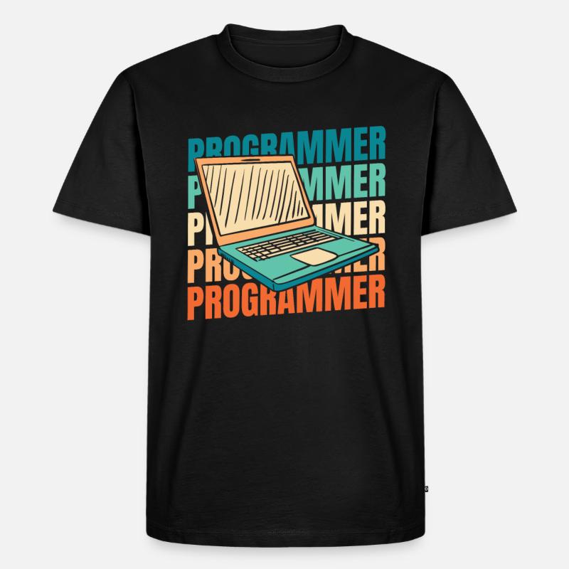 Entwickler Coder Programmierer - Männer Premium Bio T-Shirt - Schwarz