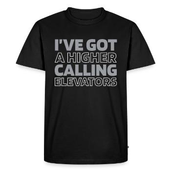 Elevator Elevator - Men's Premium Organic T-Shirt - black - Front - Nico (187cm)
