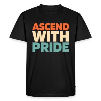 Ascenseur Ascenseur - T-shirt Premium bio Homme - noir - Devant - Nico (187cm)