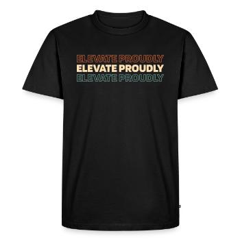 Ascenseur Ascenseur - T-shirt Premium bio Homme - noir - Devant - Nico (187cm)