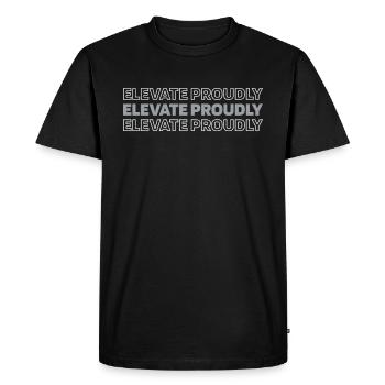 Elevator Elevator - Men's Premium Organic T-Shirt - black - Front - Nico (187cm)
