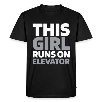 Elevator Elevator - Men's Premium Organic T-Shirt - black - Front - Nico (187cm)