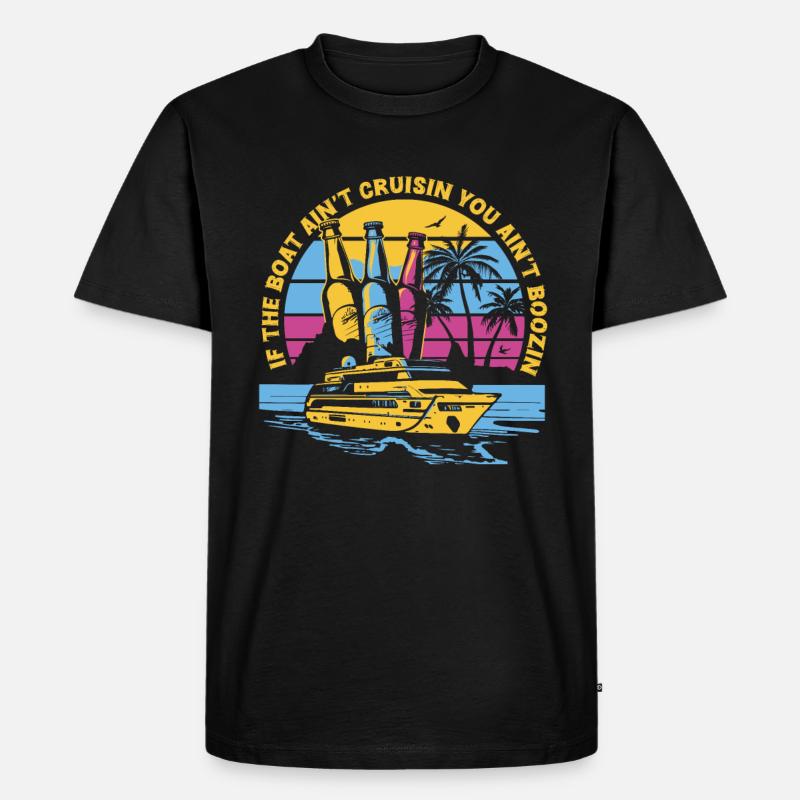 Kreuzfahrt - Männer Premium Bio T-Shirt - Schwarz