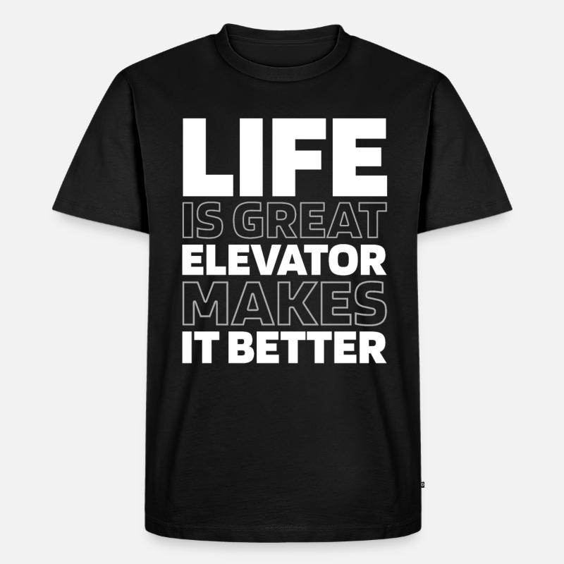 Elevator Elevator - Men's Premium Organic T-Shirt - black