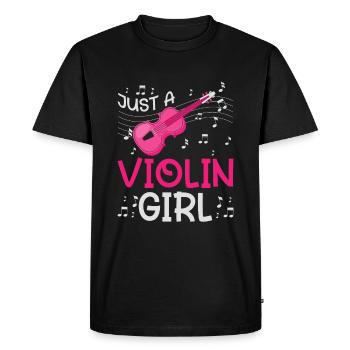 Violine Geige Just A Violin Girl - T-shirt Premium bio Homme - noir - Devant - Nico (187cm)