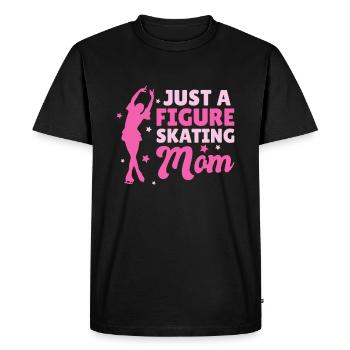 Figure Skating Figure Skater Mother - Men's Premium Organic T-Shirt - black - Front - Nico (187cm)