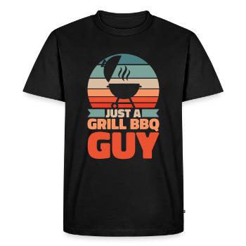 Bbq Grilling Just A Grill Bbq Guy - Men's Premium Organic T-Shirt - black - Front - Nico (187cm)