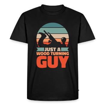 Tourneur sur bois juste un tourneur sur bois - T-shirt Premium bio Homme - noir - Devant - Nico (187cm)
