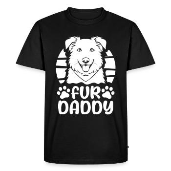 Berger Australien Chien Papa Pour Papa - T-shirt Premium bio Homme - noir - Devant - Nico (187cm)