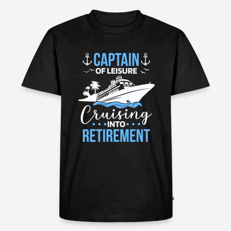 Kreuzfahrt Retired Retirement - Männer Premium Bio T-Shirt - Schwarz
