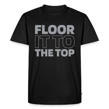 Ascenseur Ascenseur - T-shirt Premium bio Homme - noir - Devant - Nico (187cm)