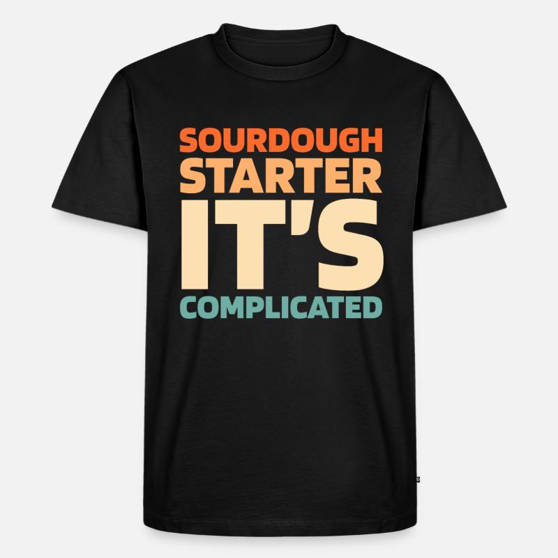 Sauerteig Brot - Männer Premium Bio T-Shirt - Schwarz