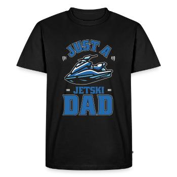 Jet Ski Juste un papa Jet Ski - T-shirt Premium bio Homme - noir - Devant - Nico (187cm)