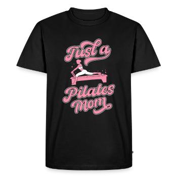 Pilates juste une maman de Pilates - T-shirt Premium bio Homme - noir - Devant - Nico (187cm)