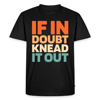 Sourdough bread - Men's Premium Organic T-Shirt - black - Front - Nico (187cm)