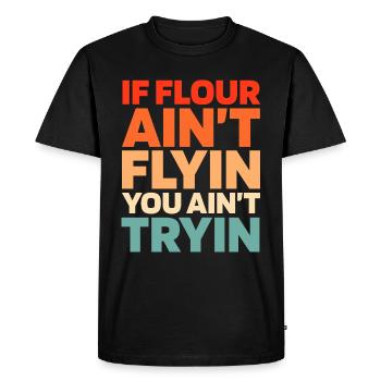 Sourdough bread - Men's Premium Organic T-Shirt - black - Front - Nico (187cm)