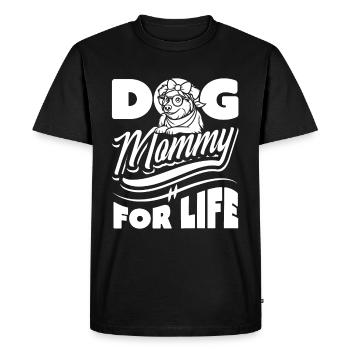 Australian Shepherd Dog Mom Fur Life - Men's Premium Organic T-Shirt - black - Front - Nico (187cm)