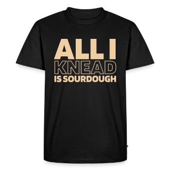 Sourdough bread - Men's Premium Organic T-Shirt - black - Front - Nico (187cm)