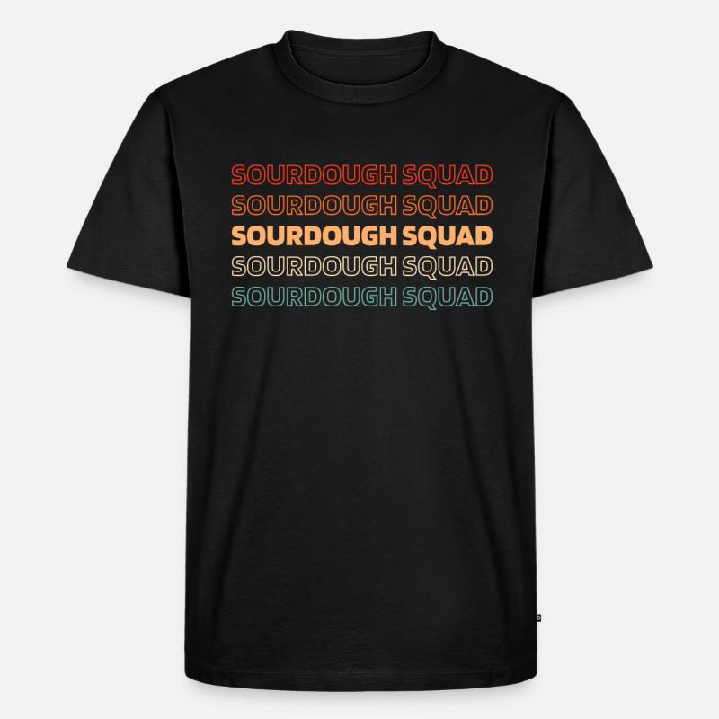 Sauerteig Brot - Männer Premium Bio T-Shirt - Schwarz