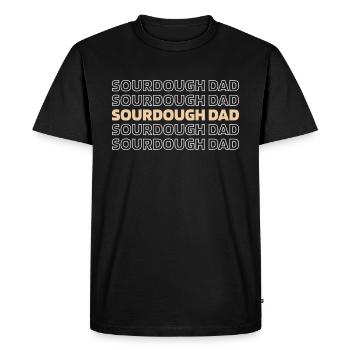 Sourdough bread - Men's Premium Organic T-Shirt - black - Front - Nico (187cm)