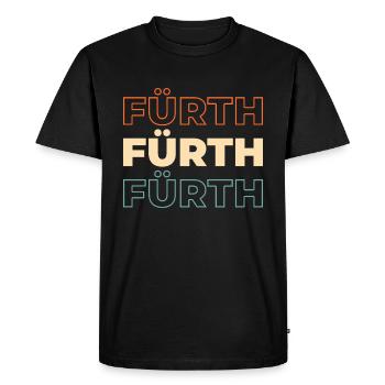 Ville allemande de Fürth, Bavière - T-shirt Premium bio Homme - noir - Devant - Nico (187cm)