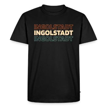 German City of Ingolstadt, Bavaria - Men's Premium Organic T-Shirt - black - Front - Nico (187cm)