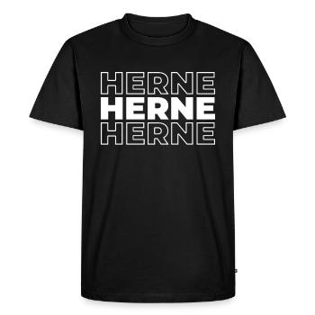 Ville allemande de Herne, Rhénanie-du-Nord-Westphalie - T-shirt Premium bio Homme - noir - Devant - Nico (187cm)