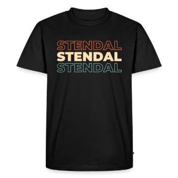 German city of Stendal Saxony-Anhalt - Men's Premium Organic T-Shirt - black - Front - Nico (187cm)