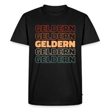 German City of Geldern North Rhine-Westphalia - Men's Premium Organic T-Shirt - black - Front - Nico (187cm)