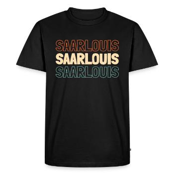 Ville allemande Saarlouis Sarre - T-shirt Premium bio Homme - noir - Devant - Nico (187cm)