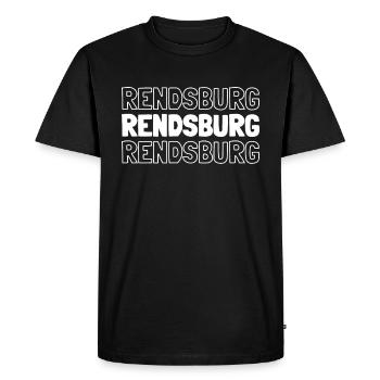 Ville allemande de Rendsburg Schleswigholstein - T-shirt Premium bio Homme - noir - Devant - Nico (187cm)