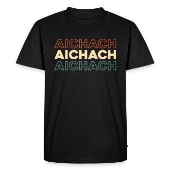 German city of Aichach, Bavaria - Men's Premium Organic T-Shirt - black - Front - Nico (187cm)