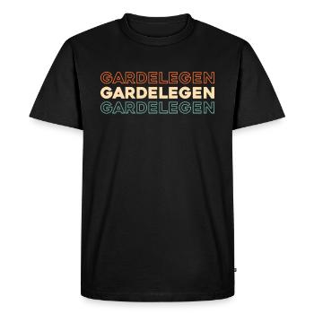Ville allemande de Gardelegen, Saxe-Anhalt - T-shirt Premium bio Homme - noir - Devant - Nico (187cm)