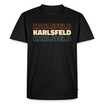 German city of Karlsfeld, Bavaria - Men's Premium Organic T-Shirt - black - Front - Nico (187cm)