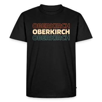 Ville allemande Oberkirch Baden-Württemberg - T-shirt Premium bio Homme - noir - Devant - Nico (187cm)