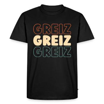 Ville allemande de Greiz, Thuringe - T-shirt Premium bio Homme - noir - Devant - Nico (187cm)
