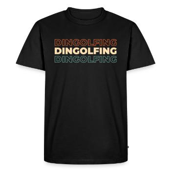 German city of Dingolfing, Bavaria - Men's Premium Organic T-Shirt - black - Front - Nico (187cm)