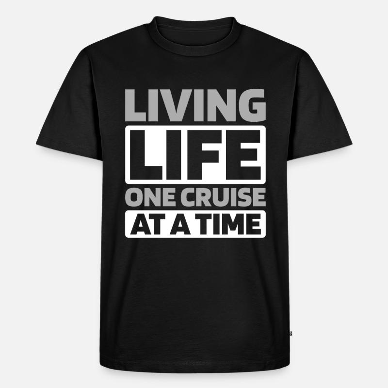 Kreuzfahrt - Männer Premium Bio T-Shirt - Schwarz